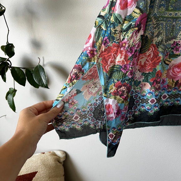 Johnny Was Besimo silk tunic top S - Picture 9 of 13